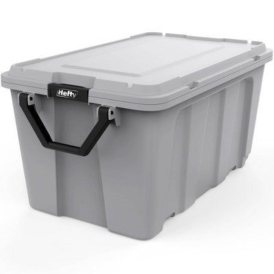 Hefty 50gal MAX PRO Storage Tote Alloy Gray (LOCAL PICKUP ONLY)