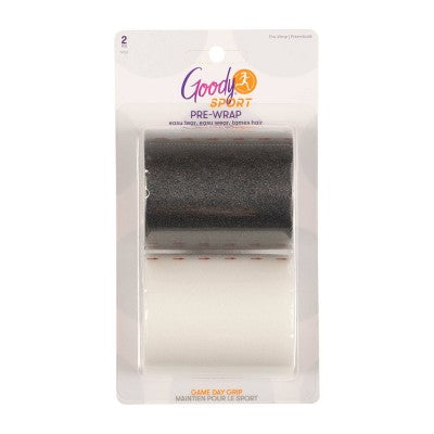 Goody Sport Pre-Wrap Silicone Headband - Blue/Black - 2pk