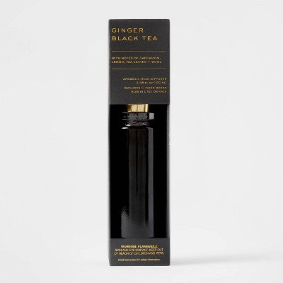 100ml Ginger Black Tea Black Label Fiber Oil Reed Diffuser - Threshold: Aromatherapy, No Battery Needed