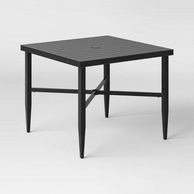 Searsburg Aluminum 4 Person Slat Top Square Patio Dining Table, Outdoor Furniture - Threshold (LOCAL PICKUP ONLY)