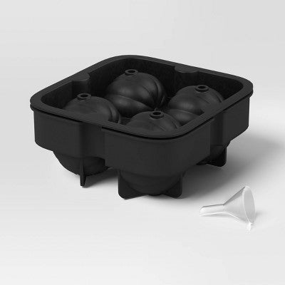 Halloween Pumpkins Silicone Ice Cube Tray Black - Threshold: Pumpkin Ice Mold, Silicone Mold, Dishwasher & Freezer Safe