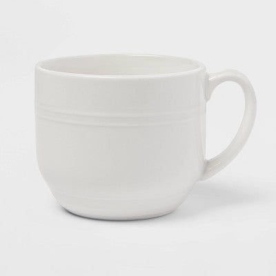 15oz Stoneware Westfield Mug White - Threshold