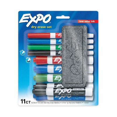 Expo 11ct Low Odor Dry Erase Markers Bus Points Starter Set with Eraser