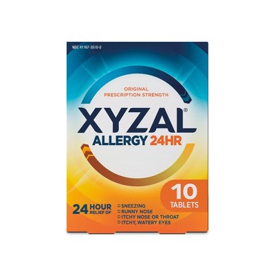 Xyzal Allergy Relief Tablets - Levocetirizine Dihydrochloride - 10ct
