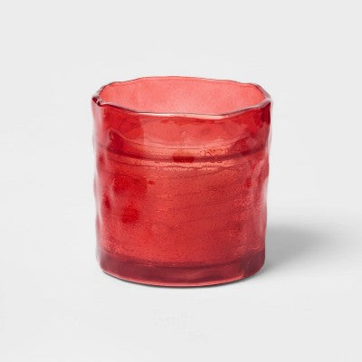 Glass LED Citronella Hibiscus Al Fresco Scented Candle 3.5oz - Threshold