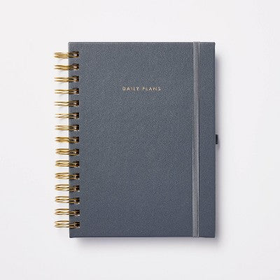 Undated Planner 8"x6" Faux Leather Denim - Threshold