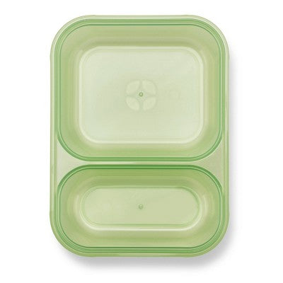 Ello 8pc Snap and Nest Snack Divided Food Storage Containers Green