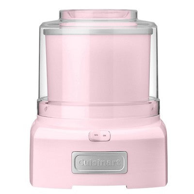 Cuisinart Automatic Frozen Yogurt Ice Cream & Sorbet Maker Pink: 20 Min Cycle, 3-Year Warranty