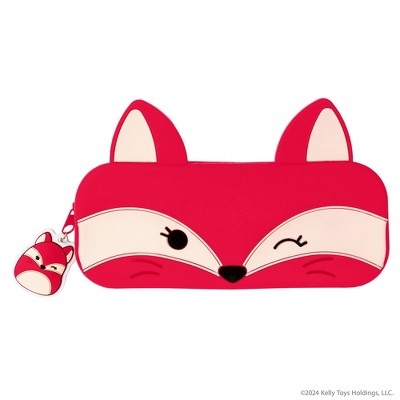 Fifi Squishmallows Silicone Pencil Pouch with Charm Pull