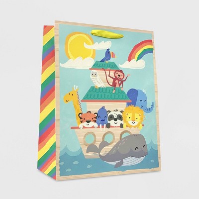 Medium Animals in Ark Baby Shower Gift Bag - Spritz
