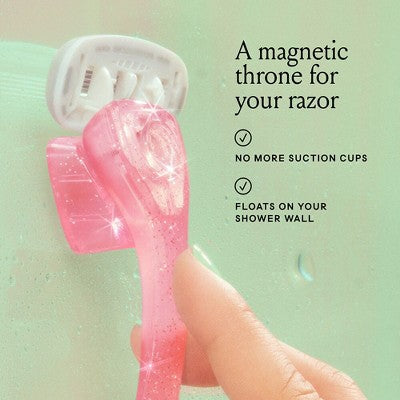 Billie Handle with Magnetic Holder Women 5 Blade Refills Reusable Razor