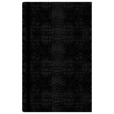 NOTIQ for Blue Sky 2025 Weekly/Monthly Planner 8.31"x6.14" Black Croc: Adult Side-Bound, Tabs, 5x8, January-December