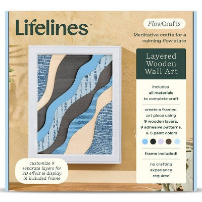 Lifelines FlowCrafts - Layered wooden Wall Art
