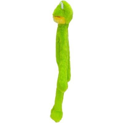 Multipet Minipet Swingin Slevin Frog Plush Dog Toy