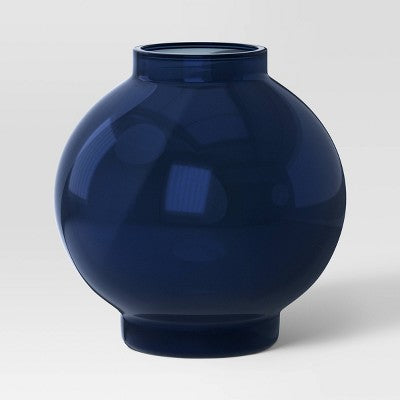 Round Modern Glass Vase - Threshold: Decorative, Watertight, Hand Wash, Tabletop Display