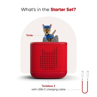 tonies PAW Patrol: Chase Toniebox 2 Starter Set - Sunset Red