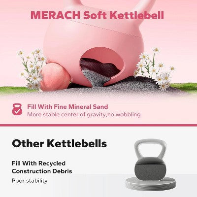 MERACH Soft Kettlebell for Safe Strength Training Soft Cushioned Horizontal (LOCAL PICKUP ONLY)