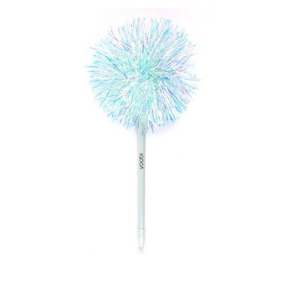 Yoobi Novelty Pom Pom Pen Mint Tinsel