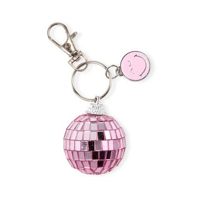 Yoobi SmileyWorld Keychain Pink Smiley Disco Ball, School Supplies