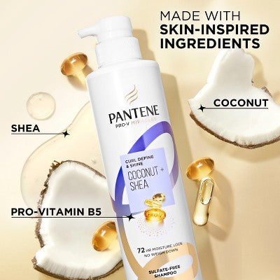 Pantene Pro-V Miracles Curl Defining Coconut + Shea Shampoo Sulfate Free - 10.9 fl oz