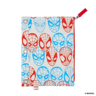 Yoobi Marvel Single Zip Binder Case Spider-Man Pattern, School Supplies