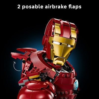 LEGO Marvel Iron Man MK4 Bust Building Kit for Adults 76327