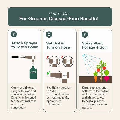 Arber Organic Fruit and Veggie 3-in-1 Boost and Ready to Spray Care Fertilizer 8oz