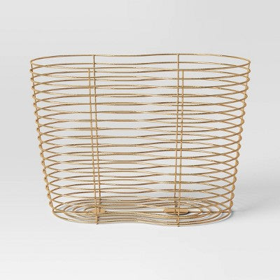 Metal Basket Gold - Threshold