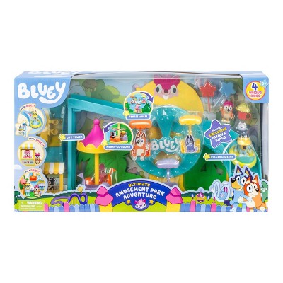 Bluey Amusement Park Playset (Target Exclusive): Plastic Doll Playset for Ages 3 (LOCAL PICKUP ONLY)