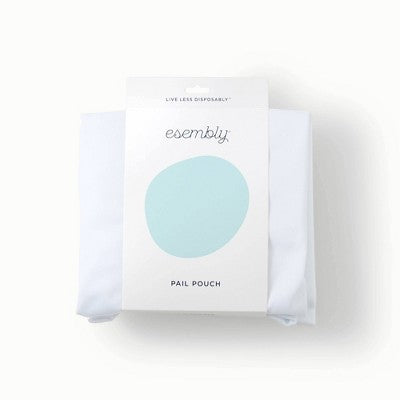 Esembly Cloth Diaper Pail Pouch Laundry Bag & Diaper Pail Liner - Sea Salt