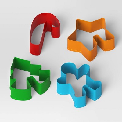 4pc Christmas Rim Cookie Cutter Set - Wondershop