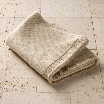 Organic Texture Bath Towel Natural - Casaluna