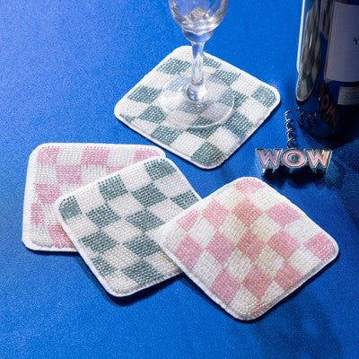 Vivitar Beaded Coasters and Wine Opener
