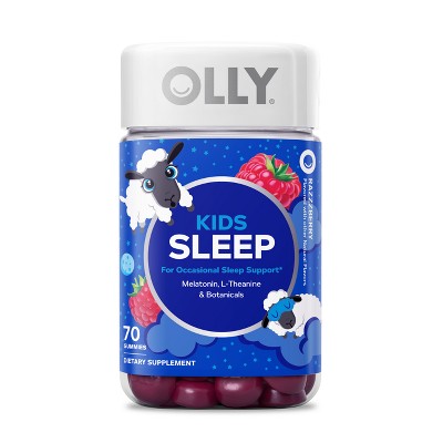 OLLY Kids' Sleep Gummies with .5mg Melatonin - Raspberry - 70ct