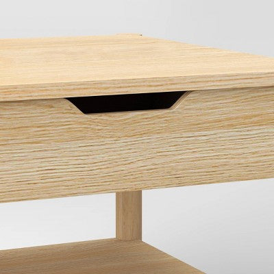 Scandi Coffee Tables Table With Drawers Natural - Room Essentials (LOCAL PICKUP ONLY)