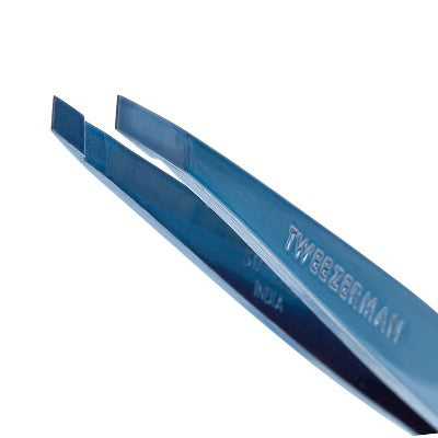Tweezerman Slant Tweezer Bell Bottom Beauty Tool - Blue