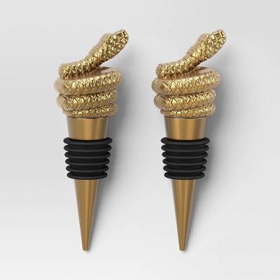 2pk Snake Wine Stopper - Threshold