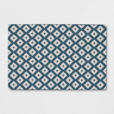2'x3' Diamond Woven Scatter Accent Rug Blue - Threshold (LOCAL PICKUP ONLY)