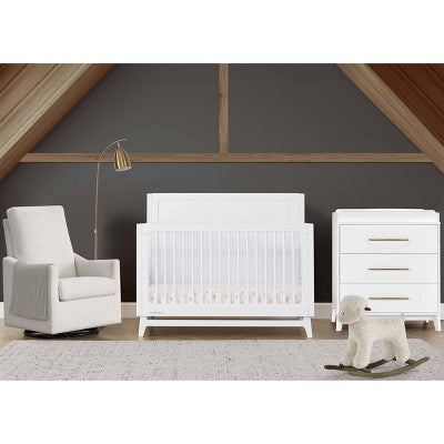 Delta Children Spencer 6-in-1 Convertible Crib - Greenguard Gold Certified - Bianca White (LOCAL PICKUP ONLY)