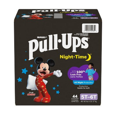 Pull-Ups Night Time Disposable Training Pants Super Pack - 5T-6T - Boy - 44ct