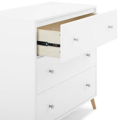 Delta Children Jordan 3 Drawer Dresser with Interlocking Drawers - Bianca White/Natural (LOCAL PICKUP ONLY)