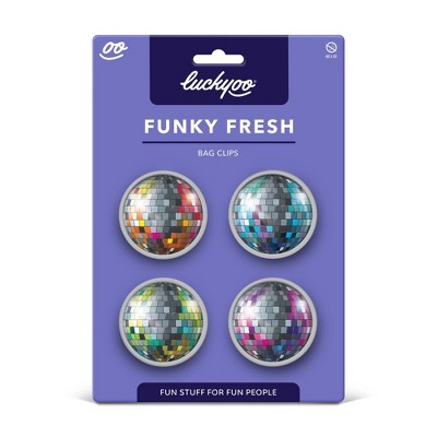 Fred & Friends 4pk Luckyoo Funky Fresh Bag Clips