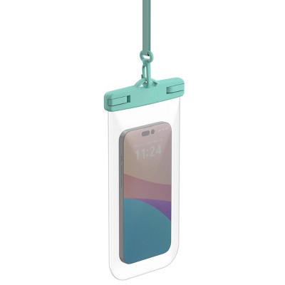 GEMS Waterproof Phone Pouch - Mint Green: Fits Phones Up to 7"
