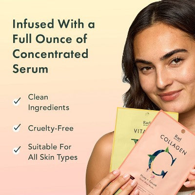 Rael Beauty Fan Favorites Collagen & Vitamin C Facial Sheet Mask Set - 2ct