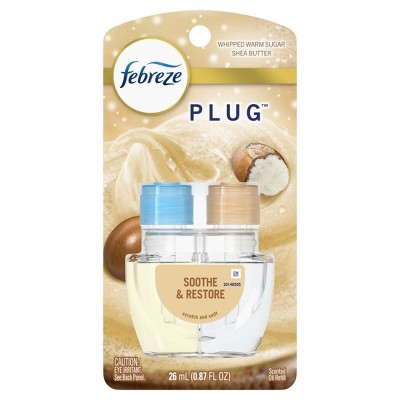Febreze Plug In Air Freshener Soothe & Restore Scent, 1 Refills