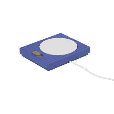 USB Mug Warmer Blue: Vivitar, 5W Plastic Warming Tray, 1 Year Warranty, Spot Clean, 5.1" Height, 4.6" Depth, 0.8" Width