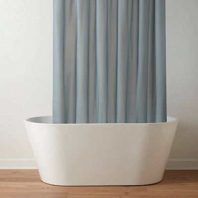 71"x71" Mid Weight Color Shower Liner Dark Gray - Threshold
