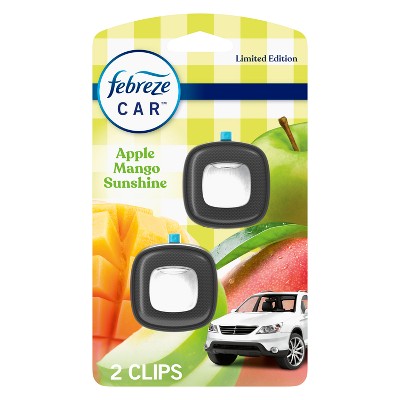 Febreze Car Air Freshener - Apple Mango Sunshine - 0.13 fl oz/2ct