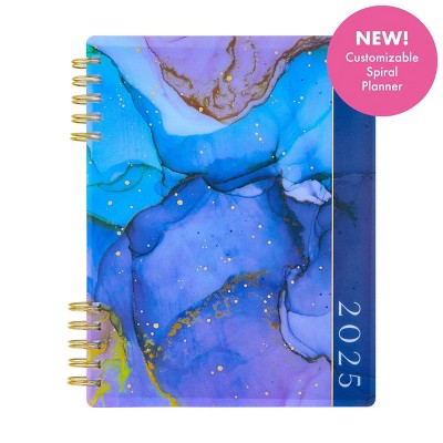 The Happy Planner 2025 Weekly/Monthly Planner 9.75"x8.75" Classic Ethereal Elements: Adult Twin-Wire Calendar, 7x9.25"