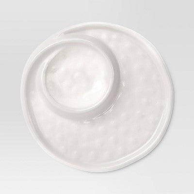 Coastal 14" Melamine Plastic Dip Bowl and Platter - Threshold